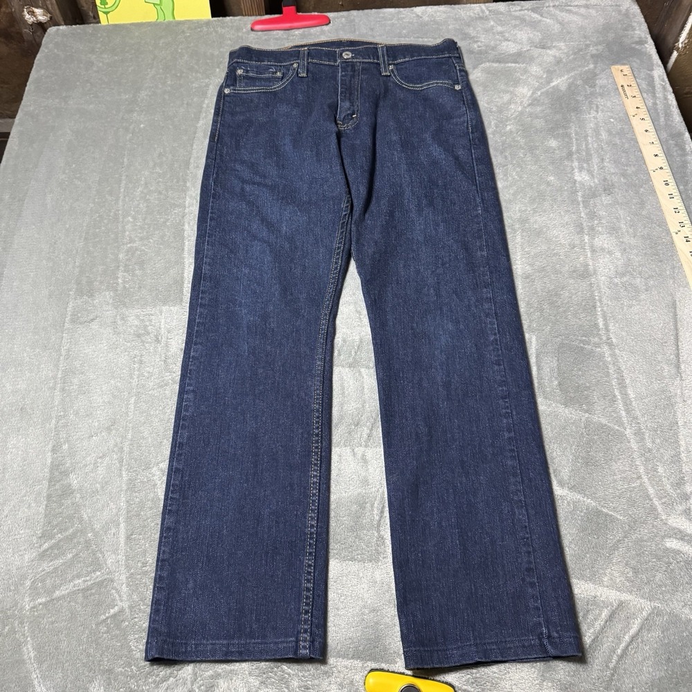 Levi's 513 Jeans Mens 30x30 Dark Wash Blue Slim‎ Straight Stretch Denim 5-Pocket